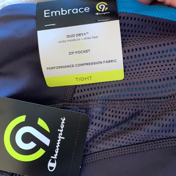 NWT Champion black with Blue floral accents. Size XL. - Picture 5 of 6